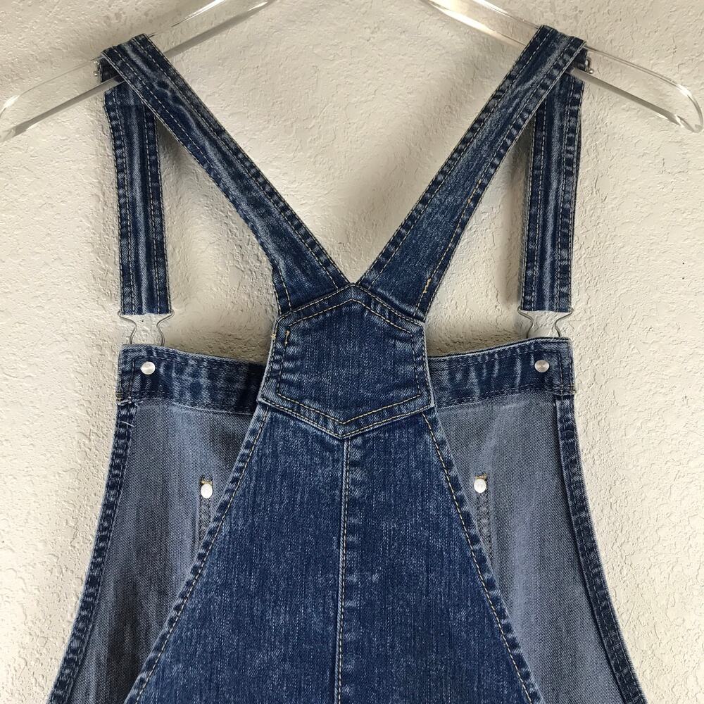NWT No Boundaries Relaxed Fit Cuffed Hem Summer Denim Shortalls Plus Size XXL - Picture 4 of 10